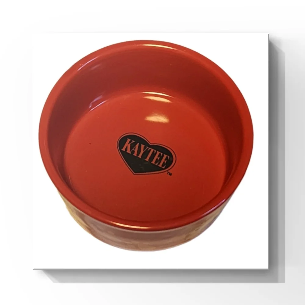 Paw Print Ceramic Guinea Pig/Hamster Food Bowl
